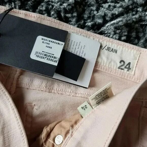 Rag & Bone | Blush Pink Skinny Jeans 24 - Picture 5 of 7